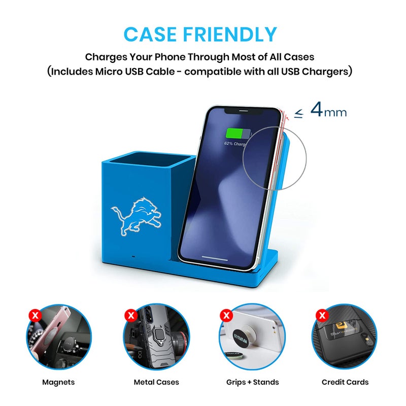 SOAR NFL Wireless Charger and Desktop Organizer, New York Jets - Image 4